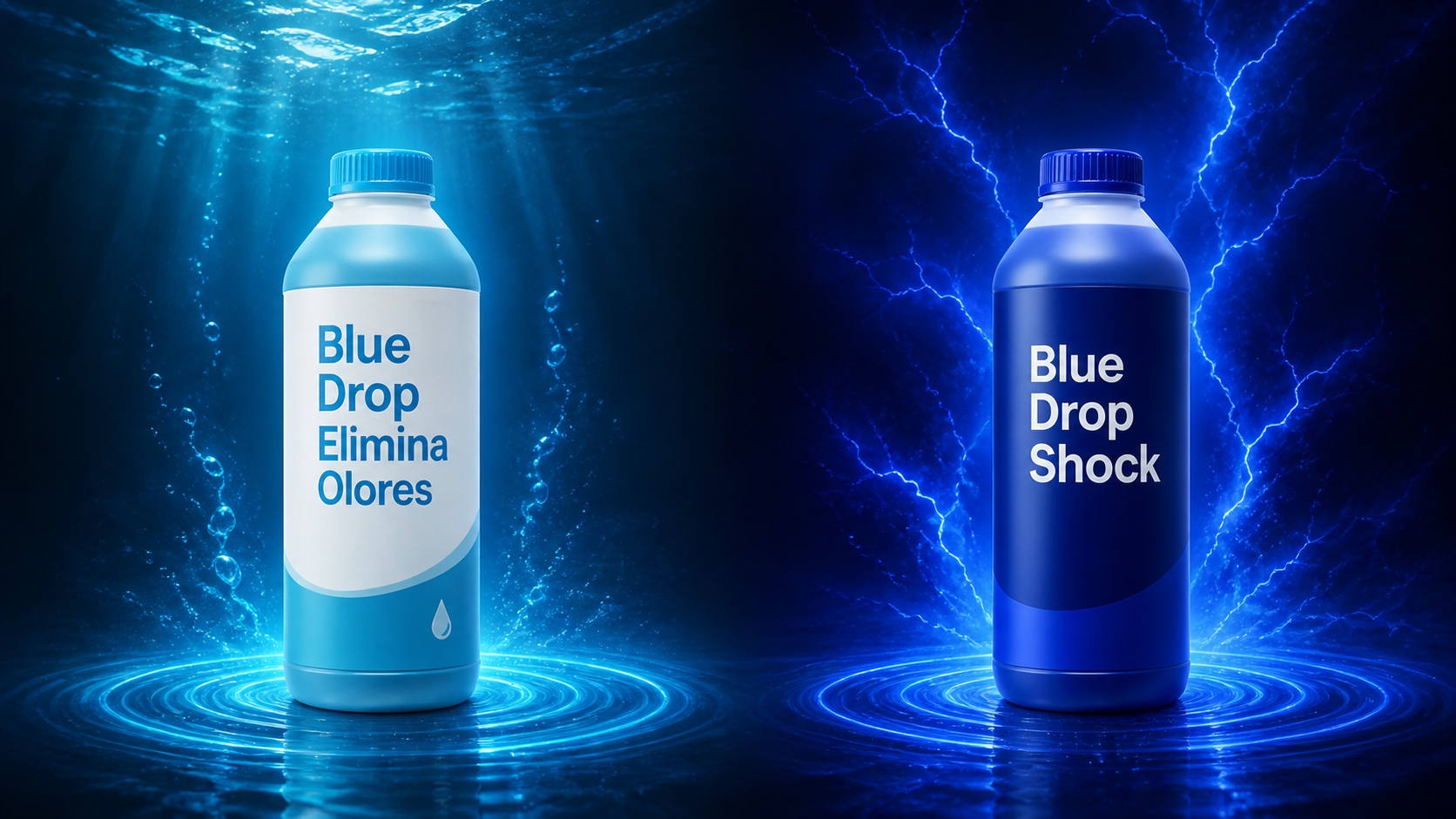 Blue Drop Elimina Olores y Blue Drop Shock